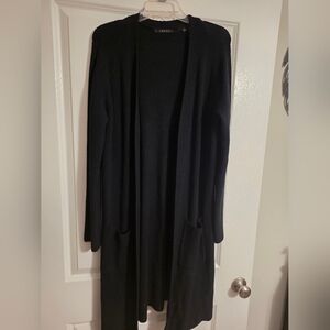 Cyrus Black Open-Front Sweater